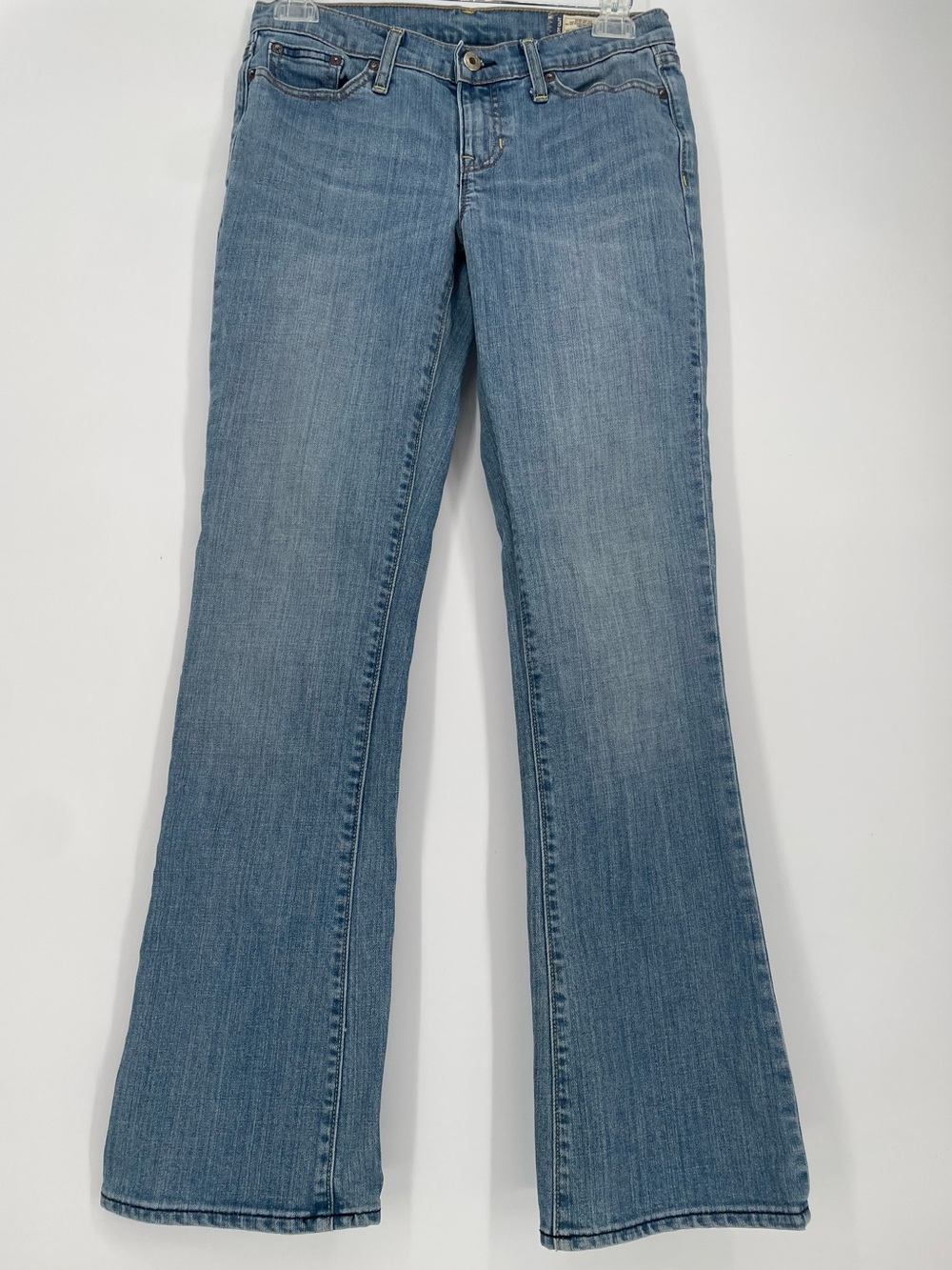 Y2K Gap Bootcut Stretch Jeans 98% Cotton Low Rise Waist Lighter Wash Denim